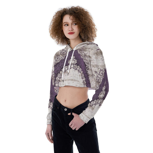 All-Over Print Women's Crop Top Hoodie