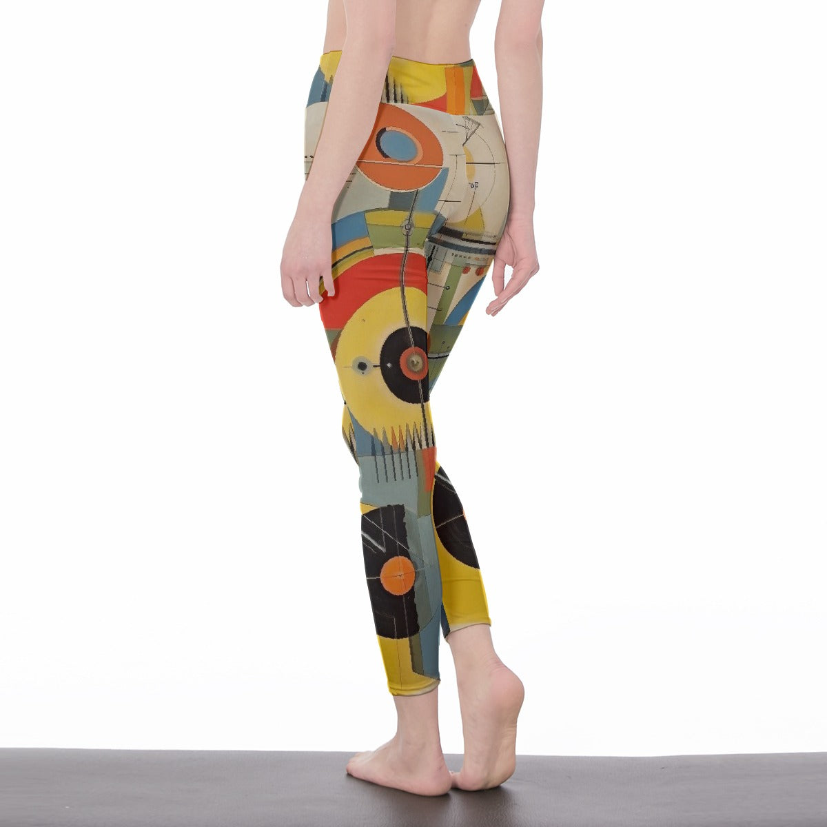 All-Over Print Women's High Waist Leggings | Side Stitch Closure