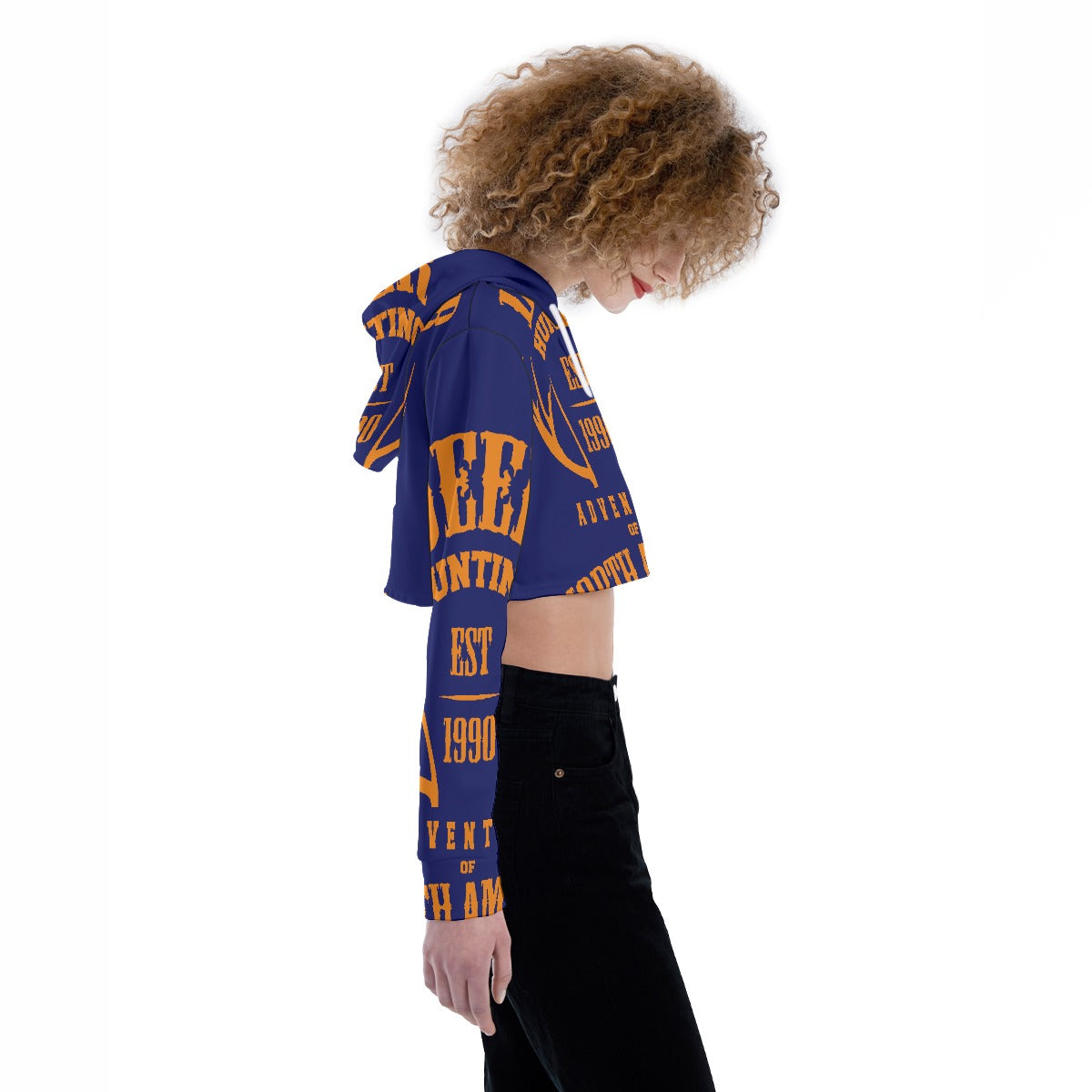 All-Over Print Women's Crop Top Hoodie