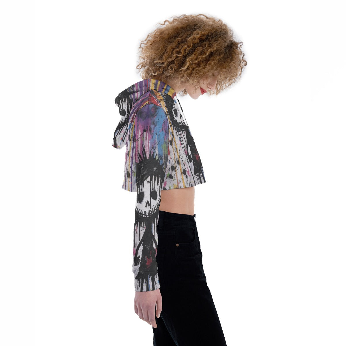 All-Over Print Women's Crop Top Hoodie
