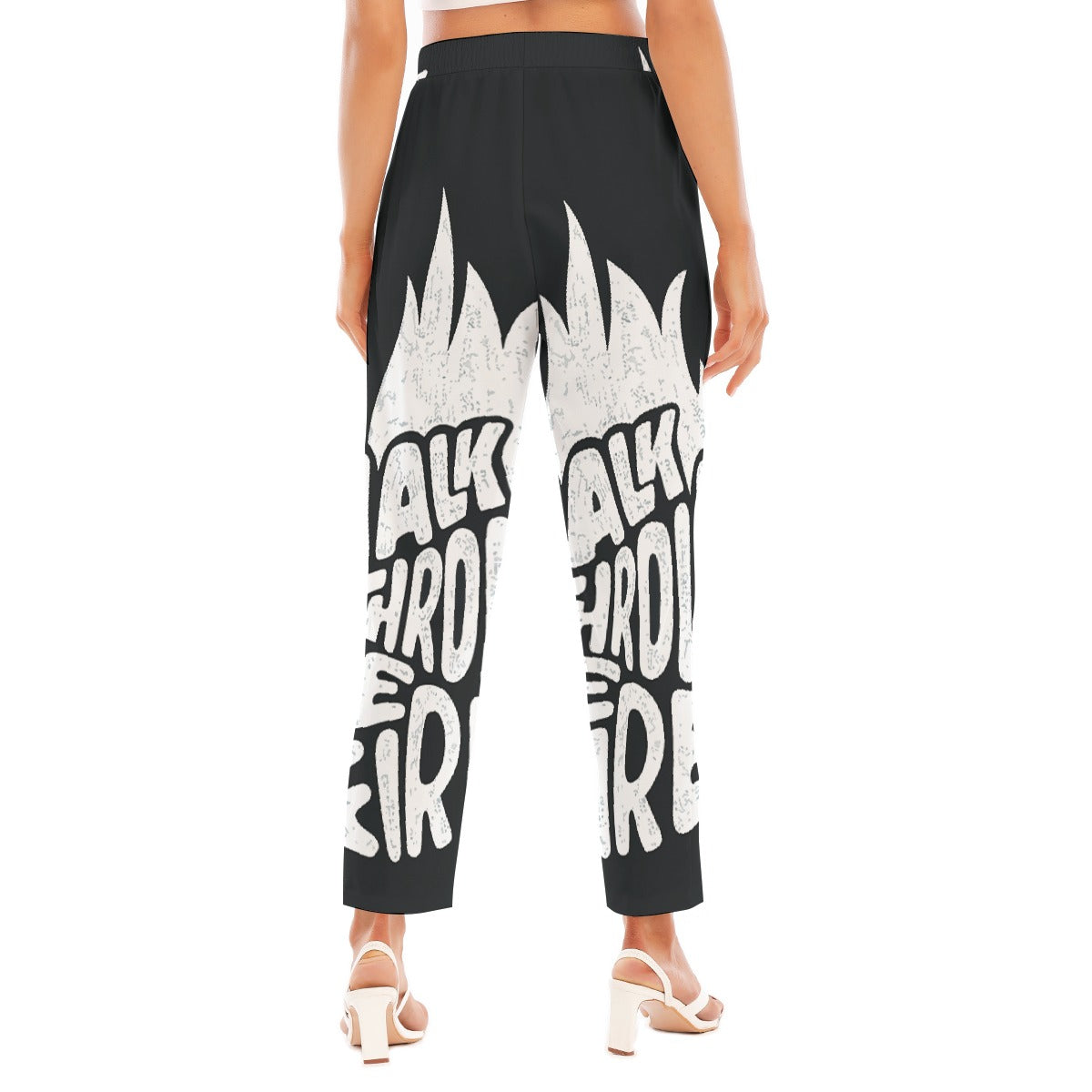 All-Over Print Women's Loose Straight-leg Pants