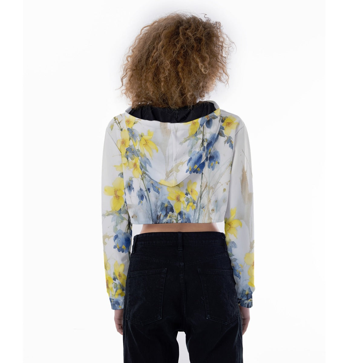 All-Over Print Women's Crop Top Hoodie