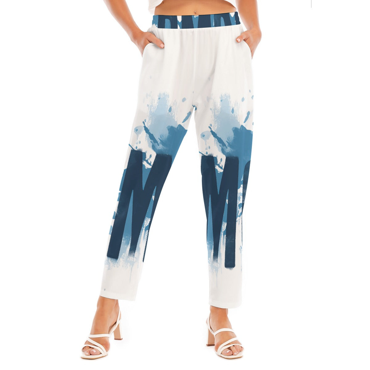 All-Over Print Women's Loose Straight-leg Pants