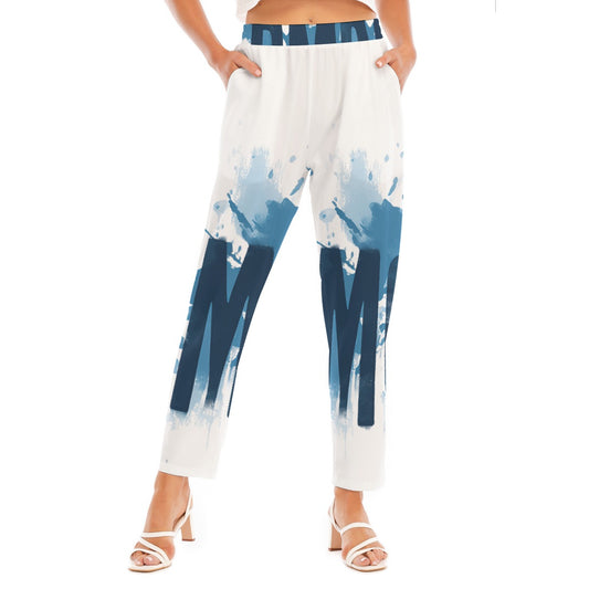 All-Over Print Women's Loose Straight-leg Pants