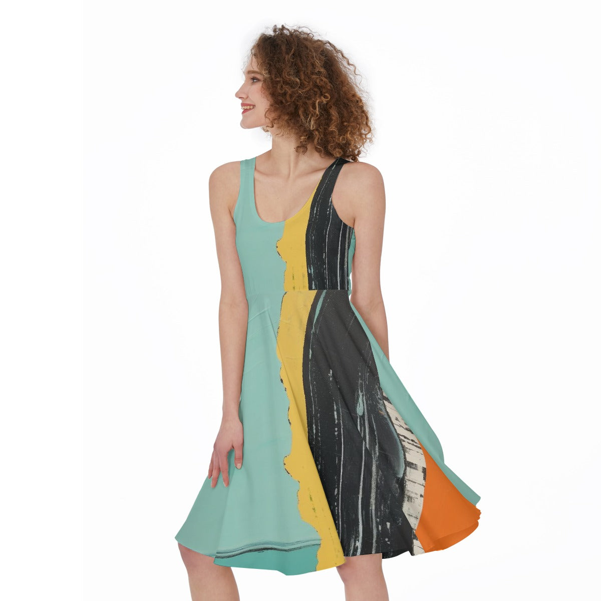 All-Over Print Women's Sleeveless Dress