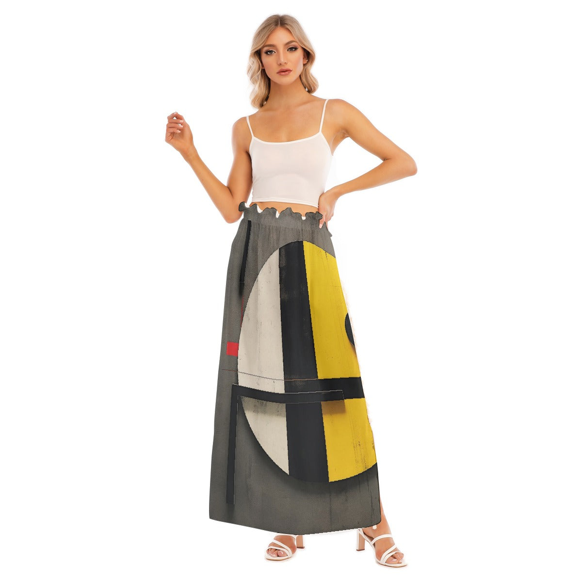 All-Over Print Women's Side Split Skirt