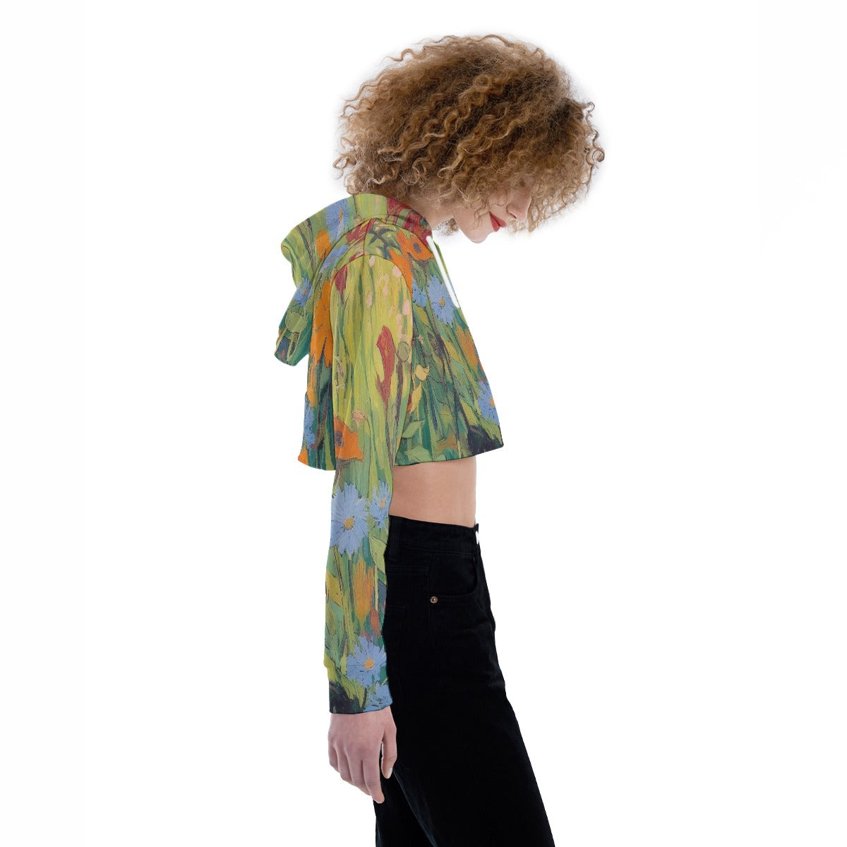 All-Over Print Women's Crop Top Hoodie