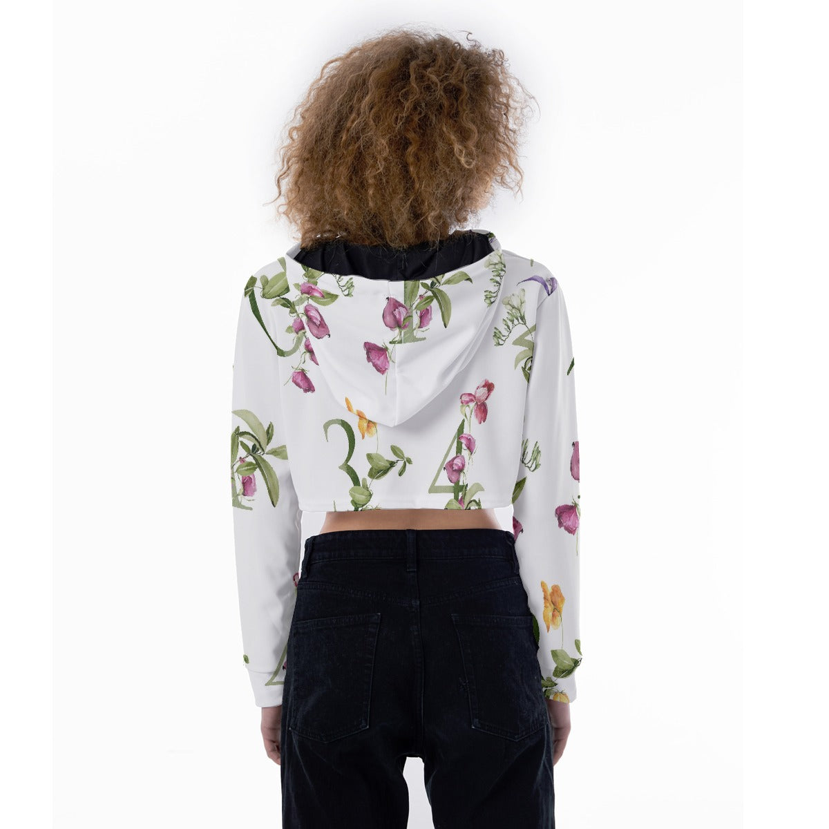 All-Over Print Women's Crop Top Hoodie