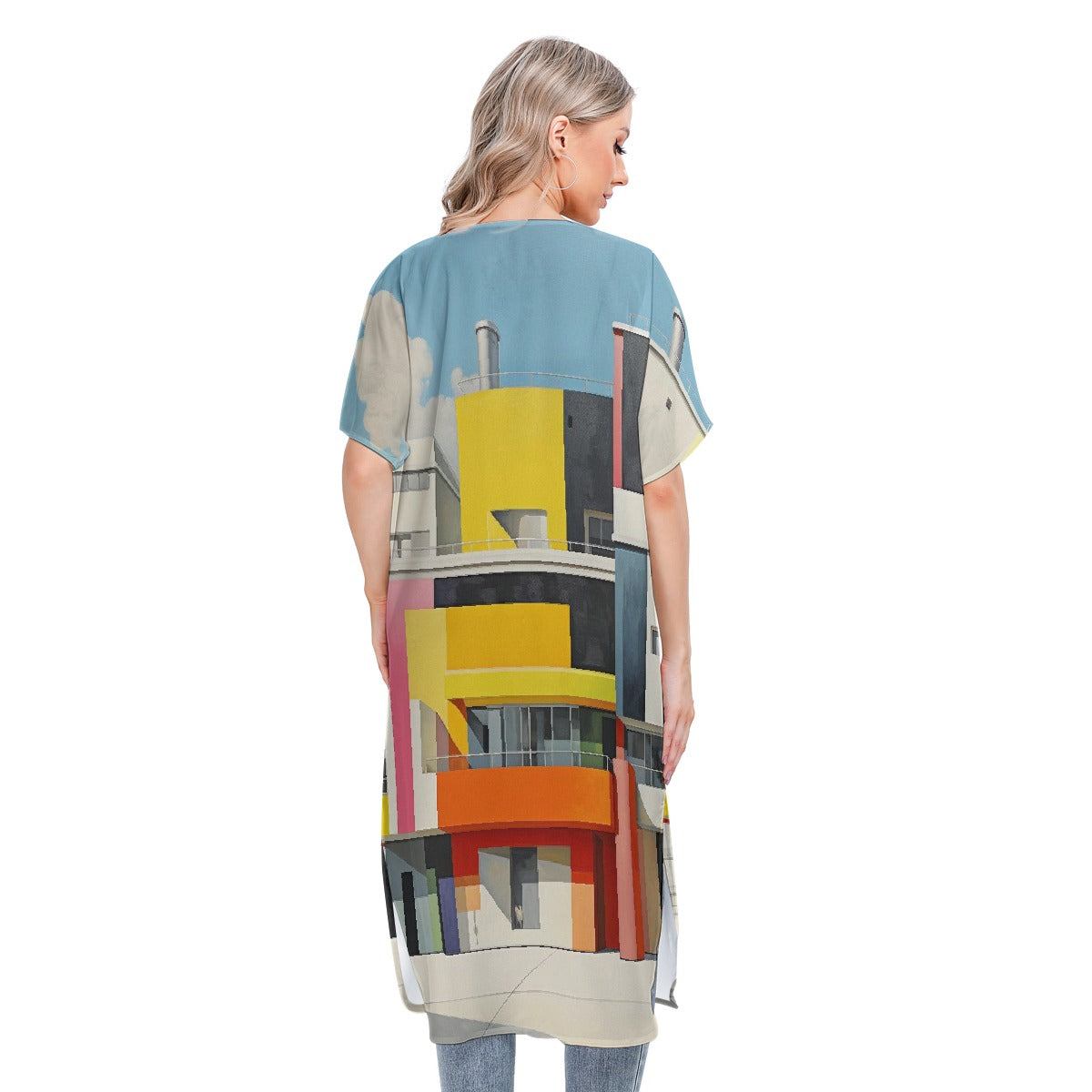 All-Over Print Women's Short Sleeve Cardigan