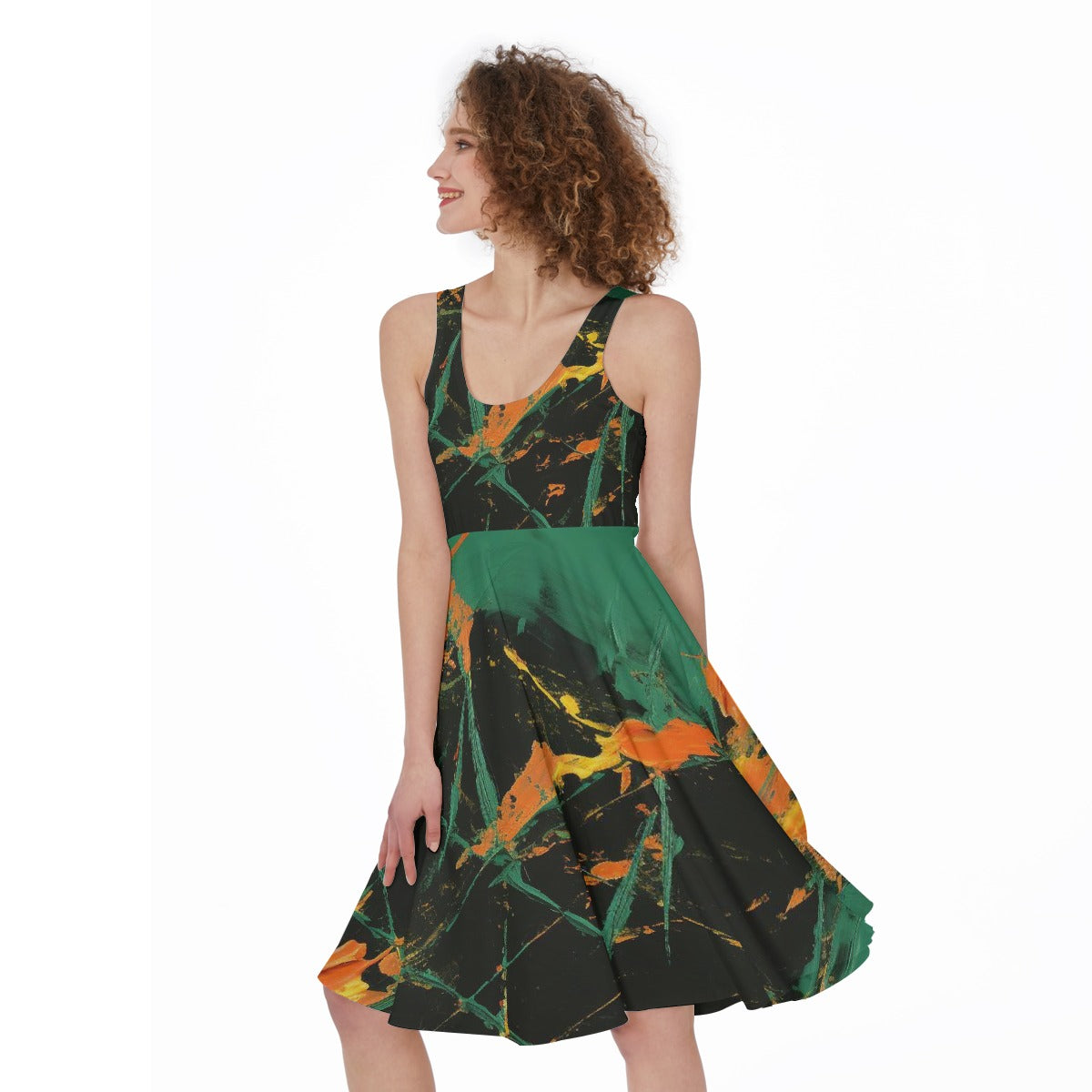 All-Over Print Women's Sleeveless Dress