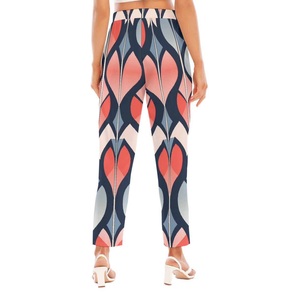 All-Over Print Women's Loose Straight-leg Pants