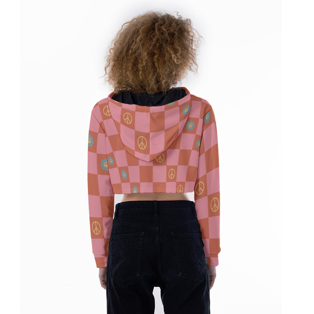 All-Over Print Women's Crop Top Hoodie