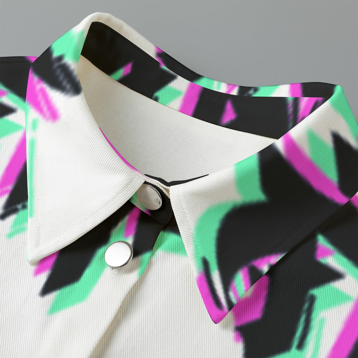 All-Over Print Women's Cropped Jacket | 245GSM Cotton