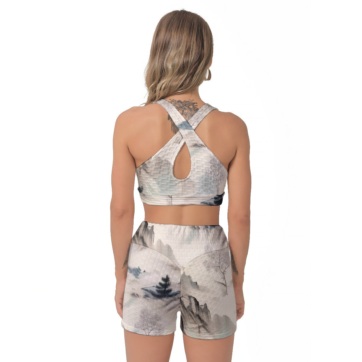 All-Over Print Women's Sports Bra Suit
