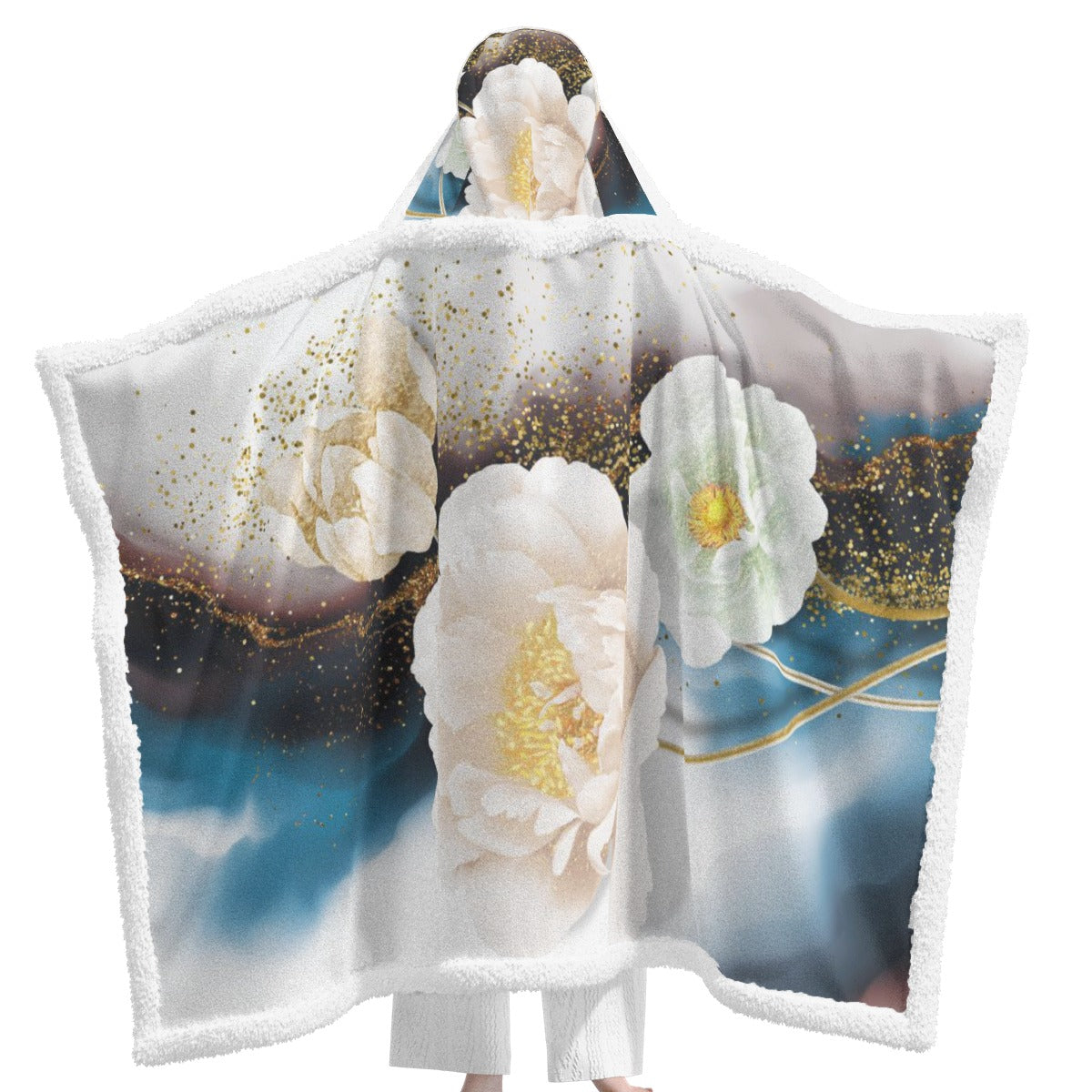 All-Over Print Unisex Wearable Hooded Blanket