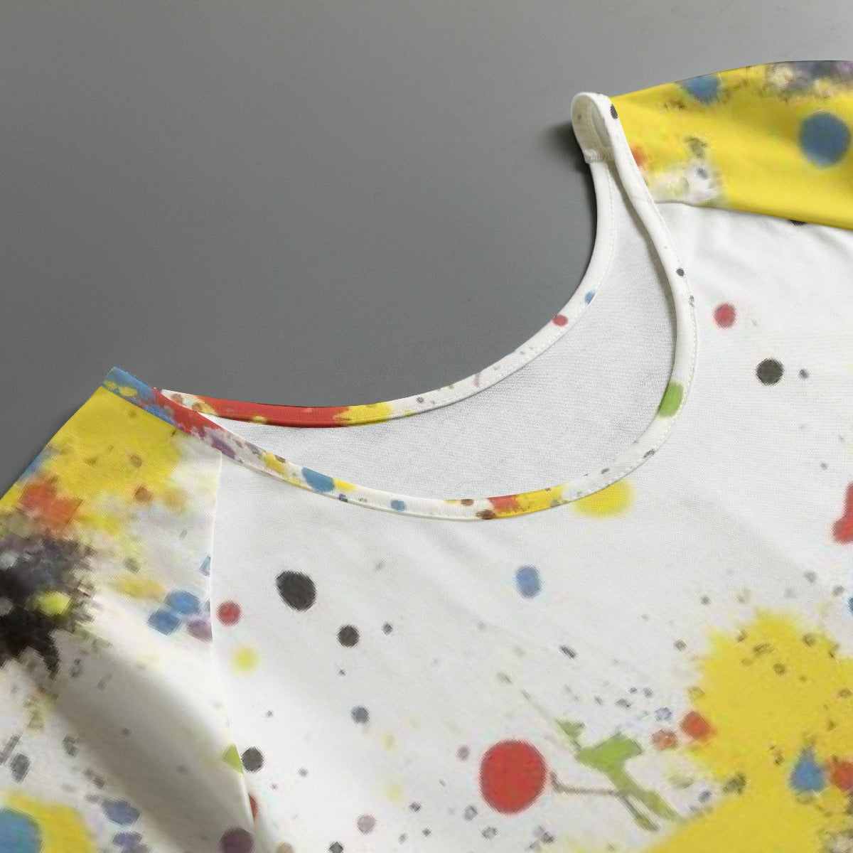 All-Over Print Women's Round Neck T-shirt With Raglan Sleeve