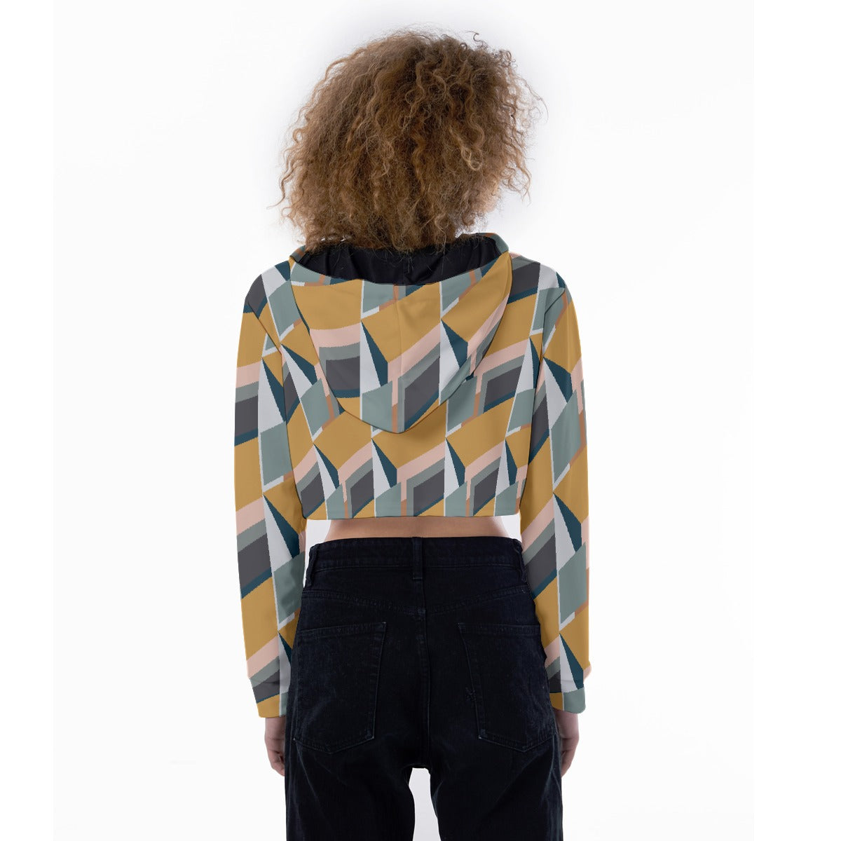 All-Over Print Women's Crop Top Hoodie