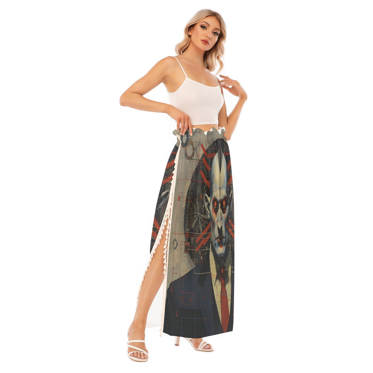 All-Over Print Women's Side Split Skirt