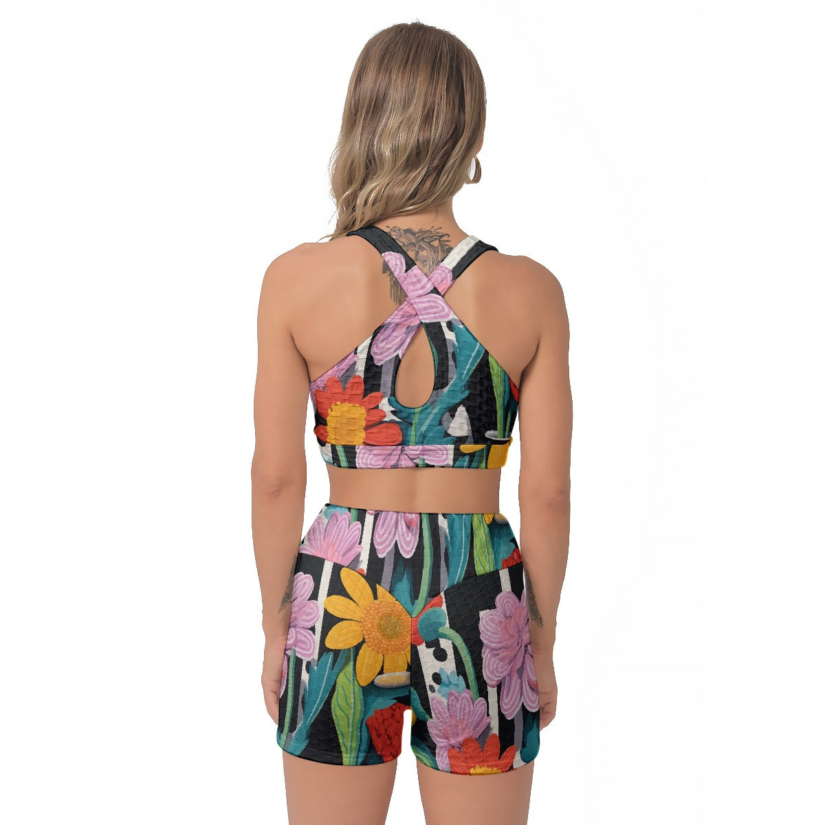All-Over Print Women's Sports Bra Suit