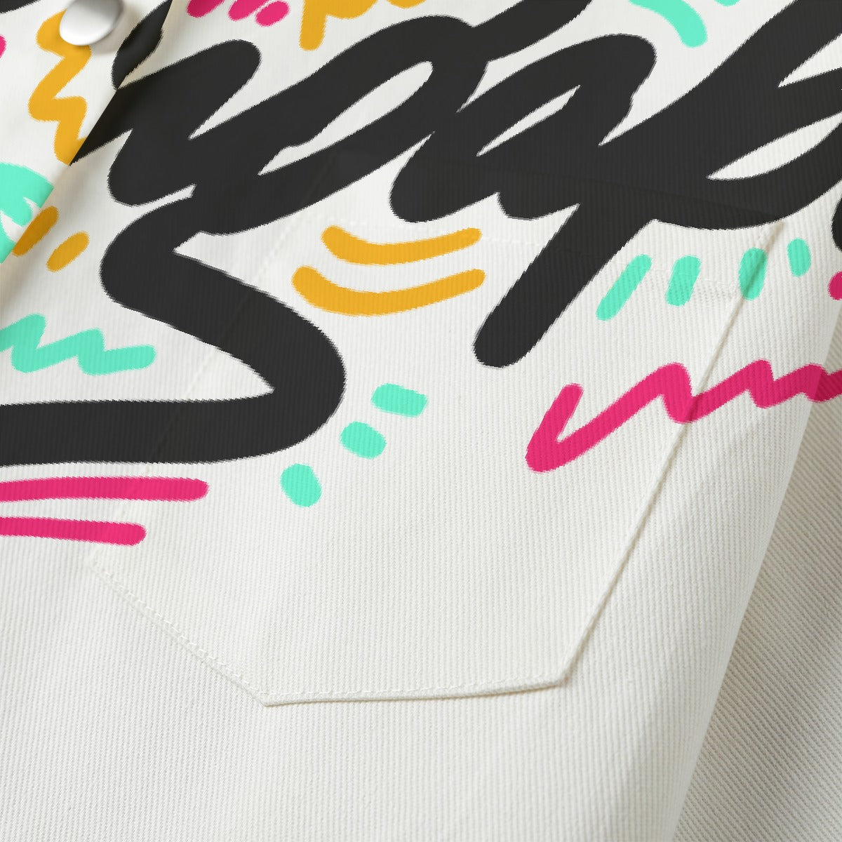 All-Over Print Women's Cropped Jacket | 245GSM Cotton