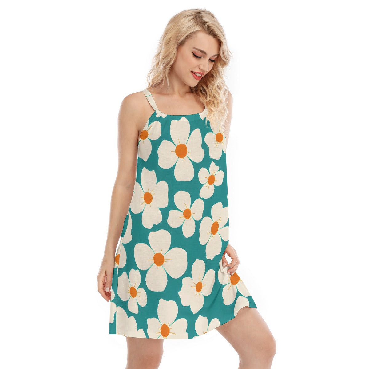 All-Over Print Women's O-neck Cami Dress
