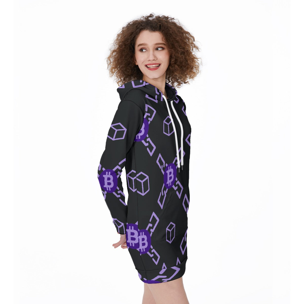 All-Over Print Women's Long Hoodie