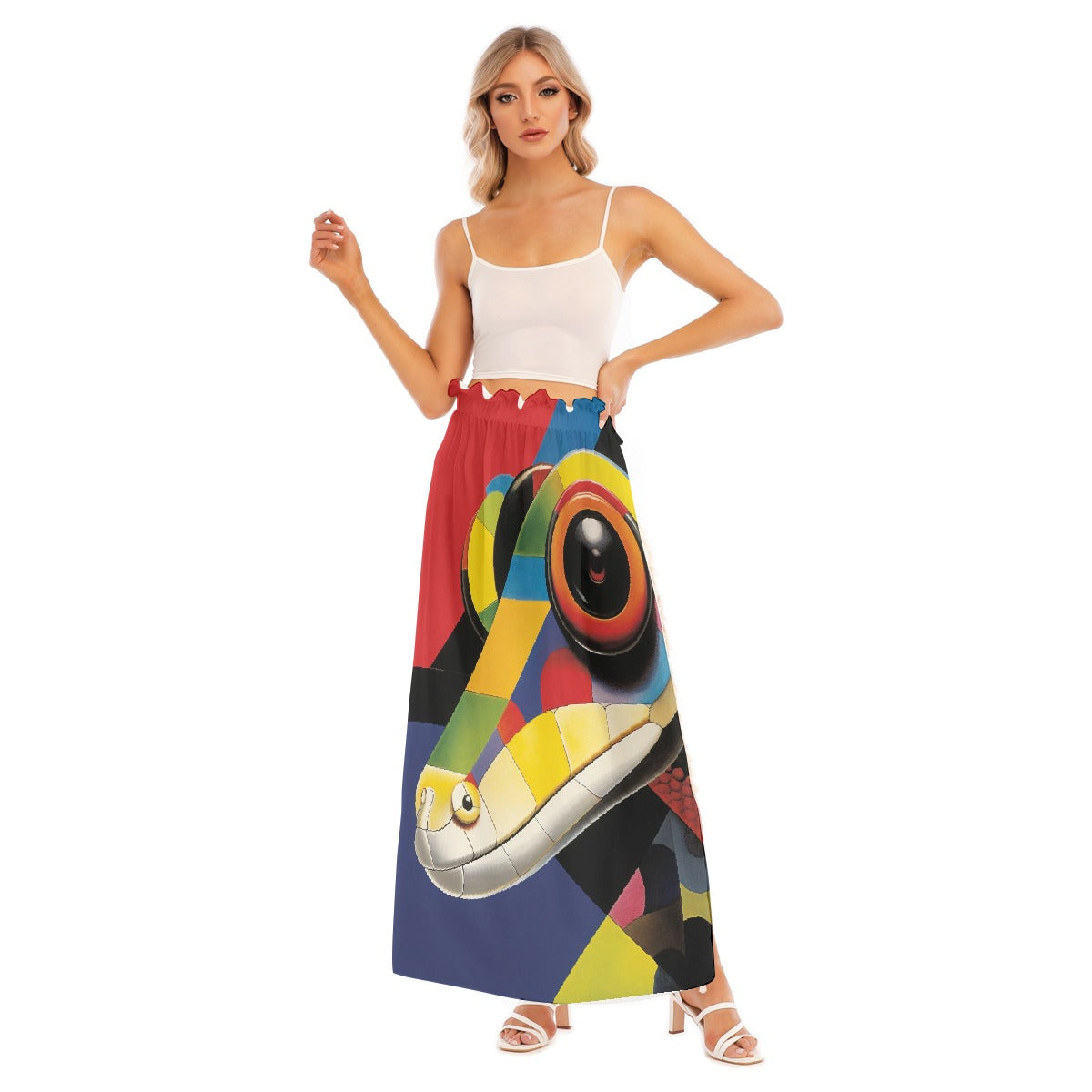All-Over Print Women's Side Split Skirt