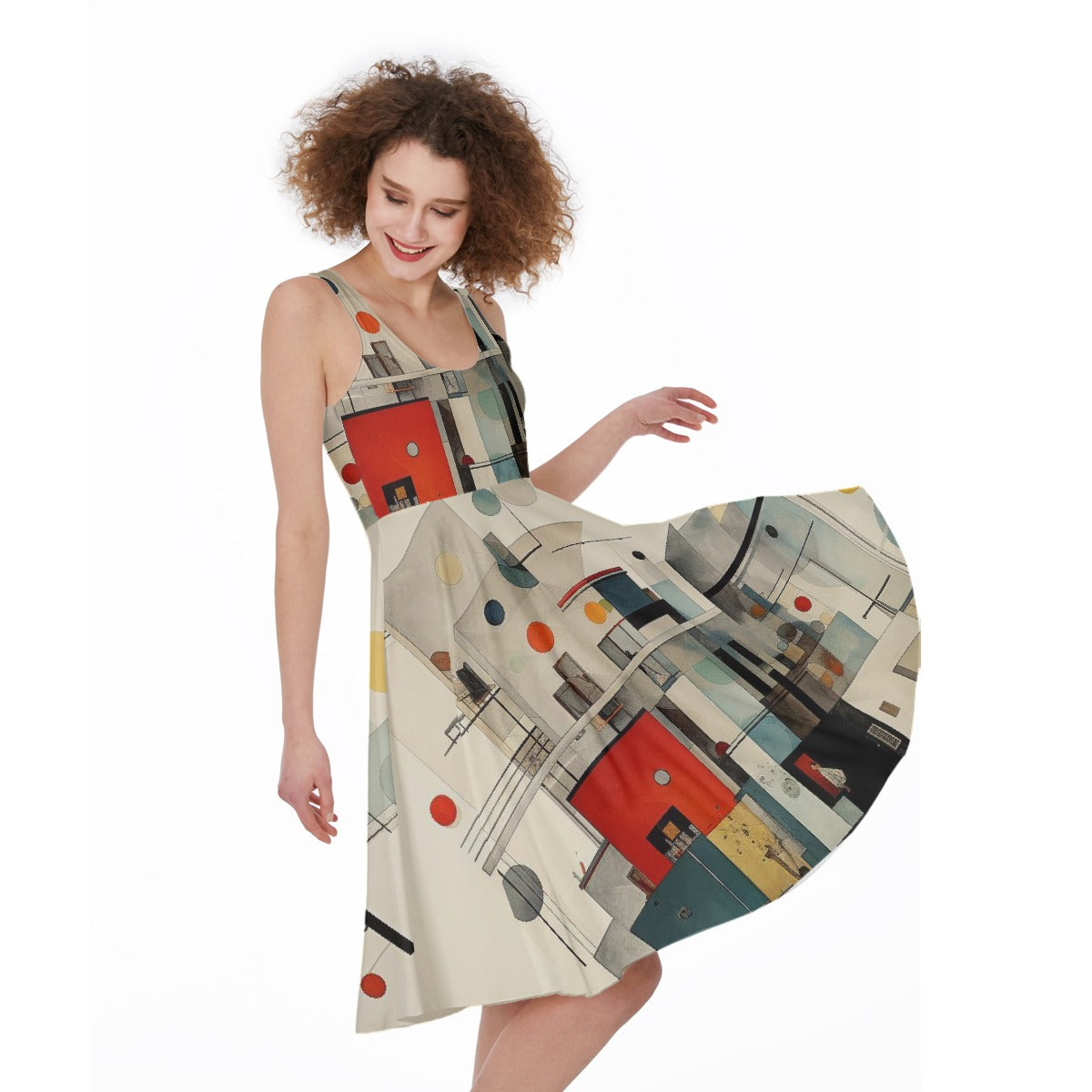 All-Over Print Women's Sleeveless Dress