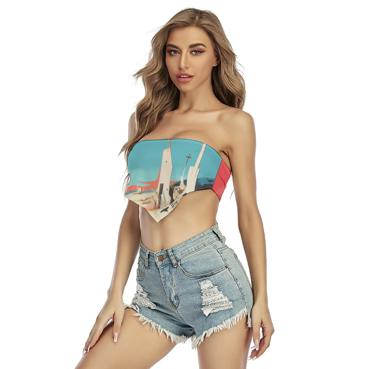 All-Over Print Women's Triangle Tube Top
