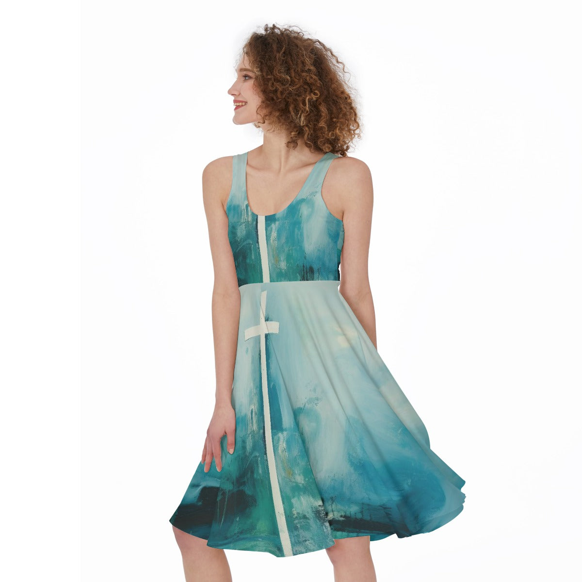 All-Over Print Women's Sleeveless Dress