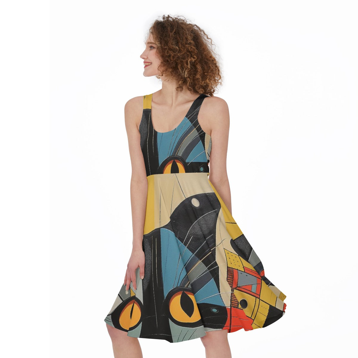 All-Over Print Women's Sleeveless Dress