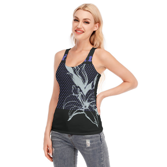 All-Over Print Women's Racer Vest | 190GSM Cotton