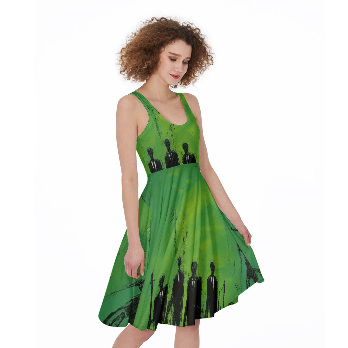 All-Over Print Women's Sleeveless Dress