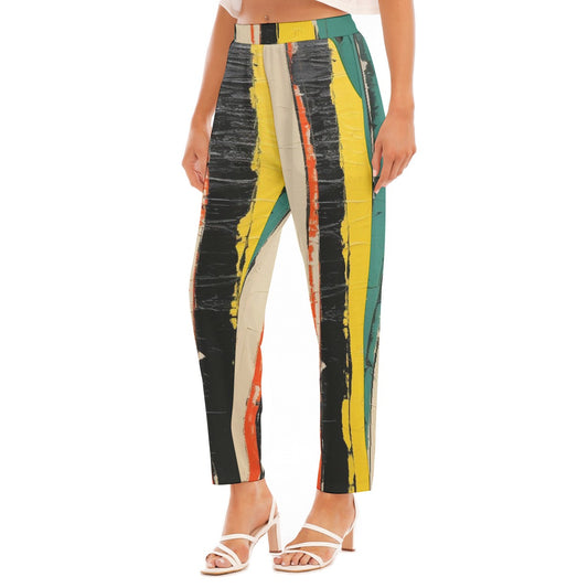 All-Over Print Women's Loose Straight-leg Pants