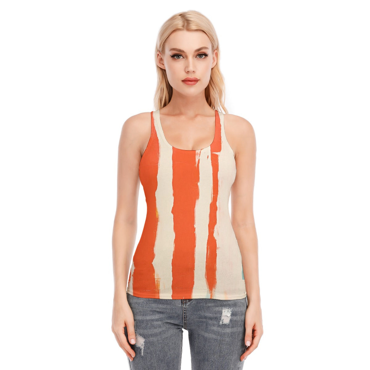 All-Over Print Women's Racer Vest | 190GSM Cotton
