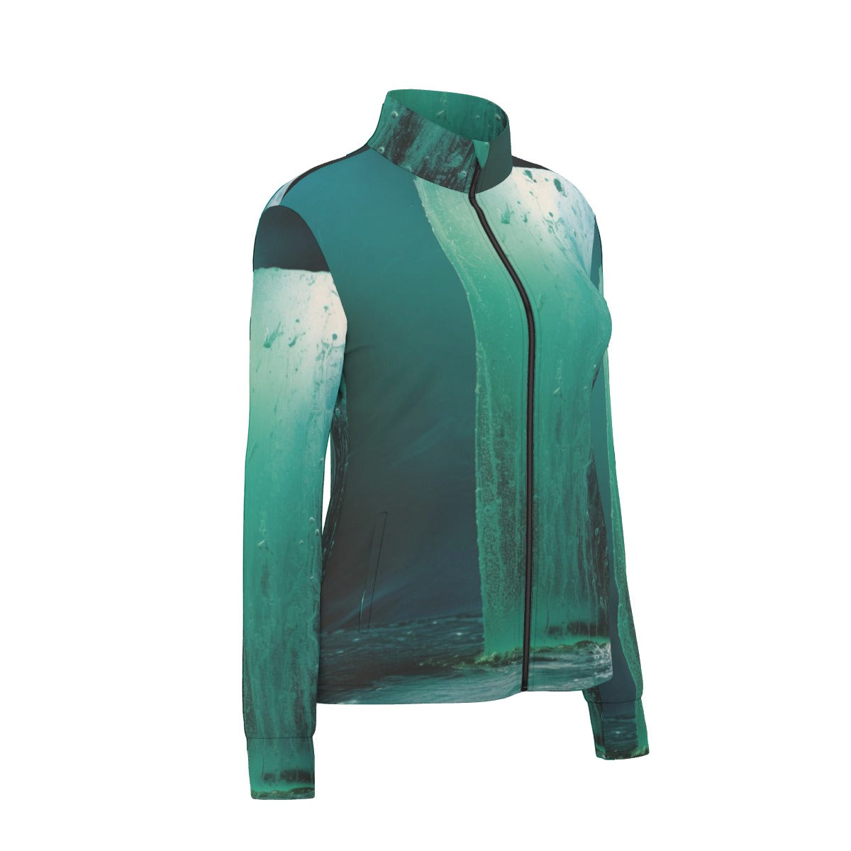 All-Over Print Women's Long Sleeve Thumbhole Jacket