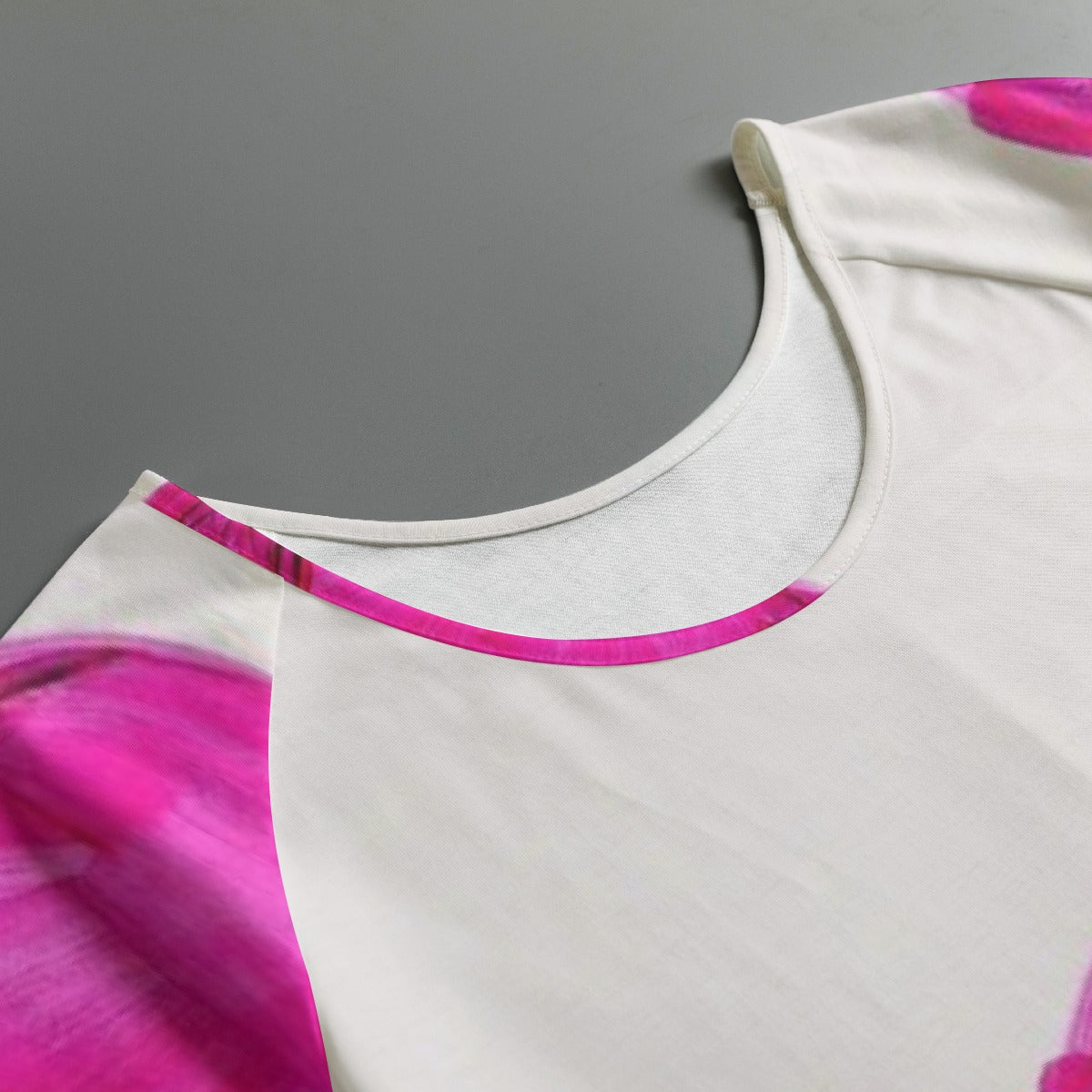 All-Over Print Women's Round Neck T-shirt With Raglan Sleeve