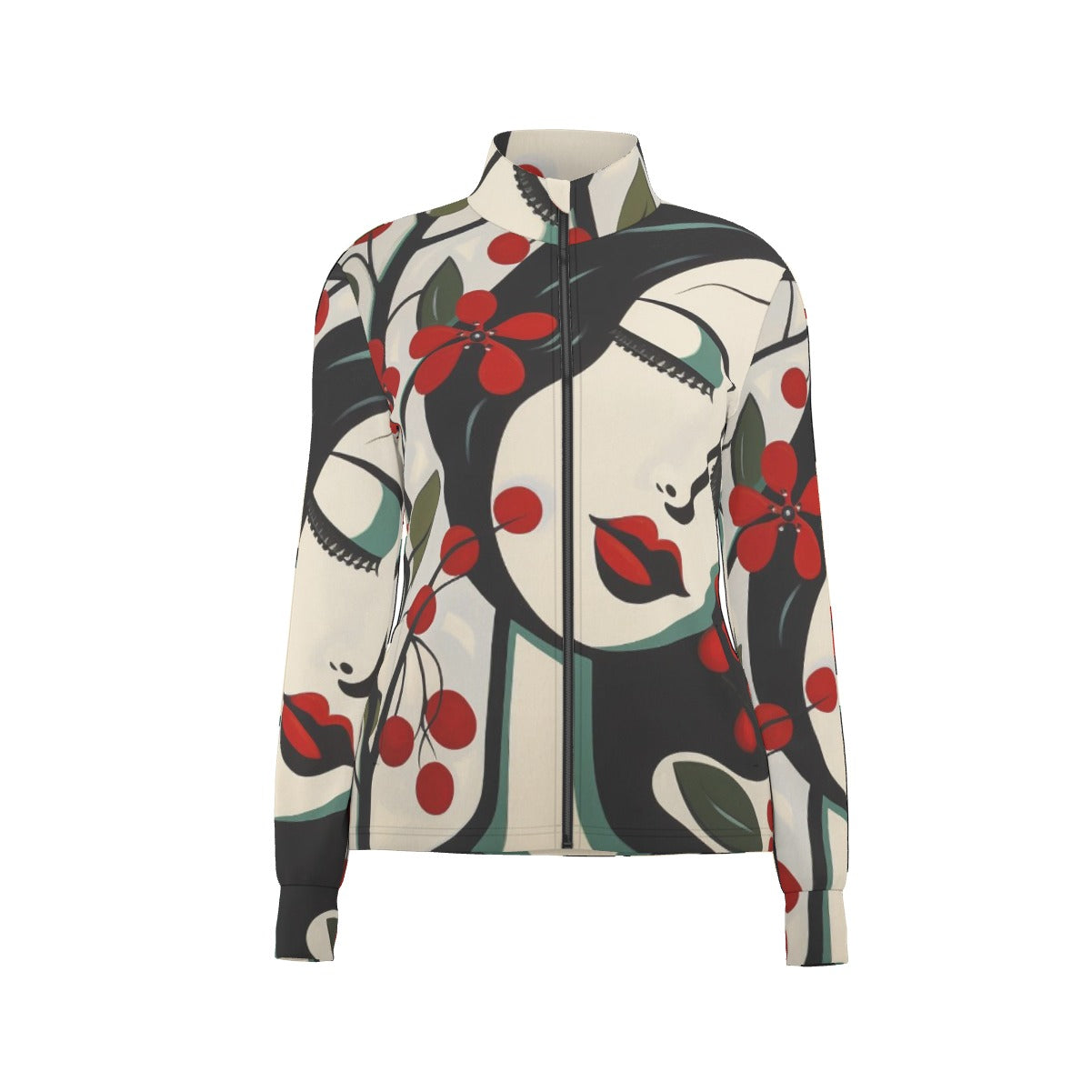All-Over Print Women's Long Sleeve Thumbhole Jacket