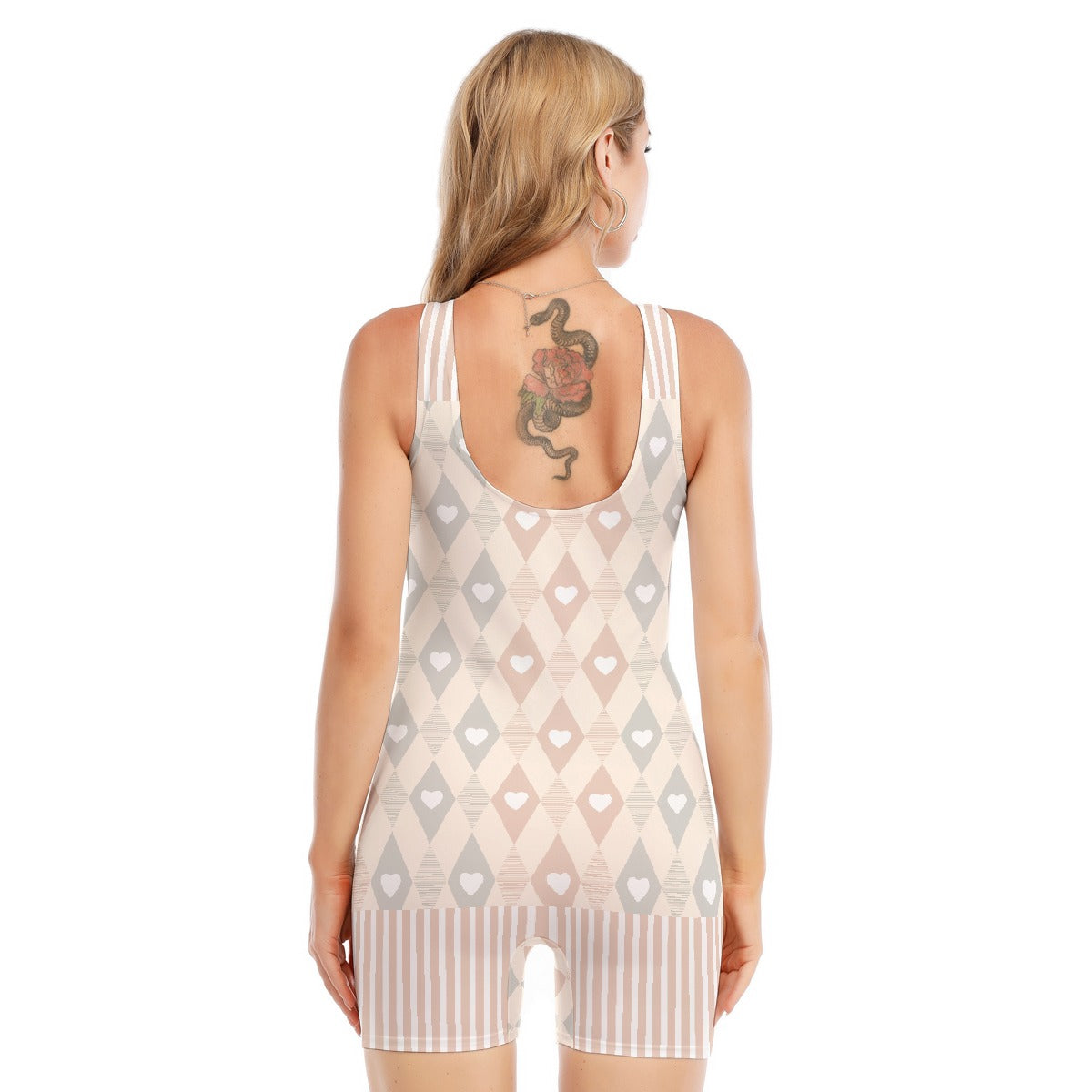 All-Over Print Women's Sleeveless One-piece Swimsuit