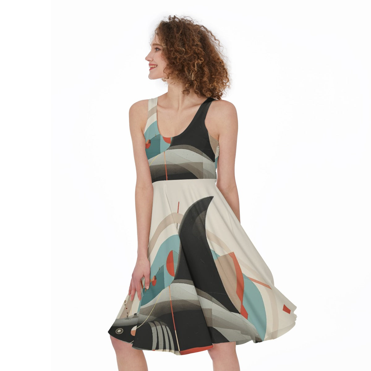 All-Over Print Women's Sleeveless Dress