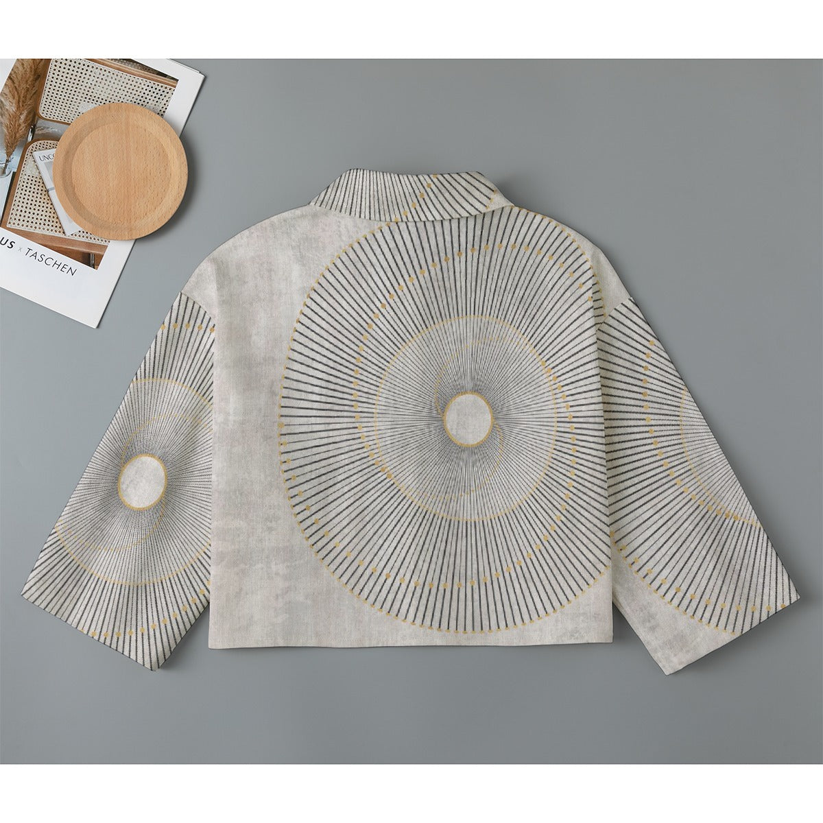 All-Over Print Women's Cropped Jacket | 245GSM Cotton