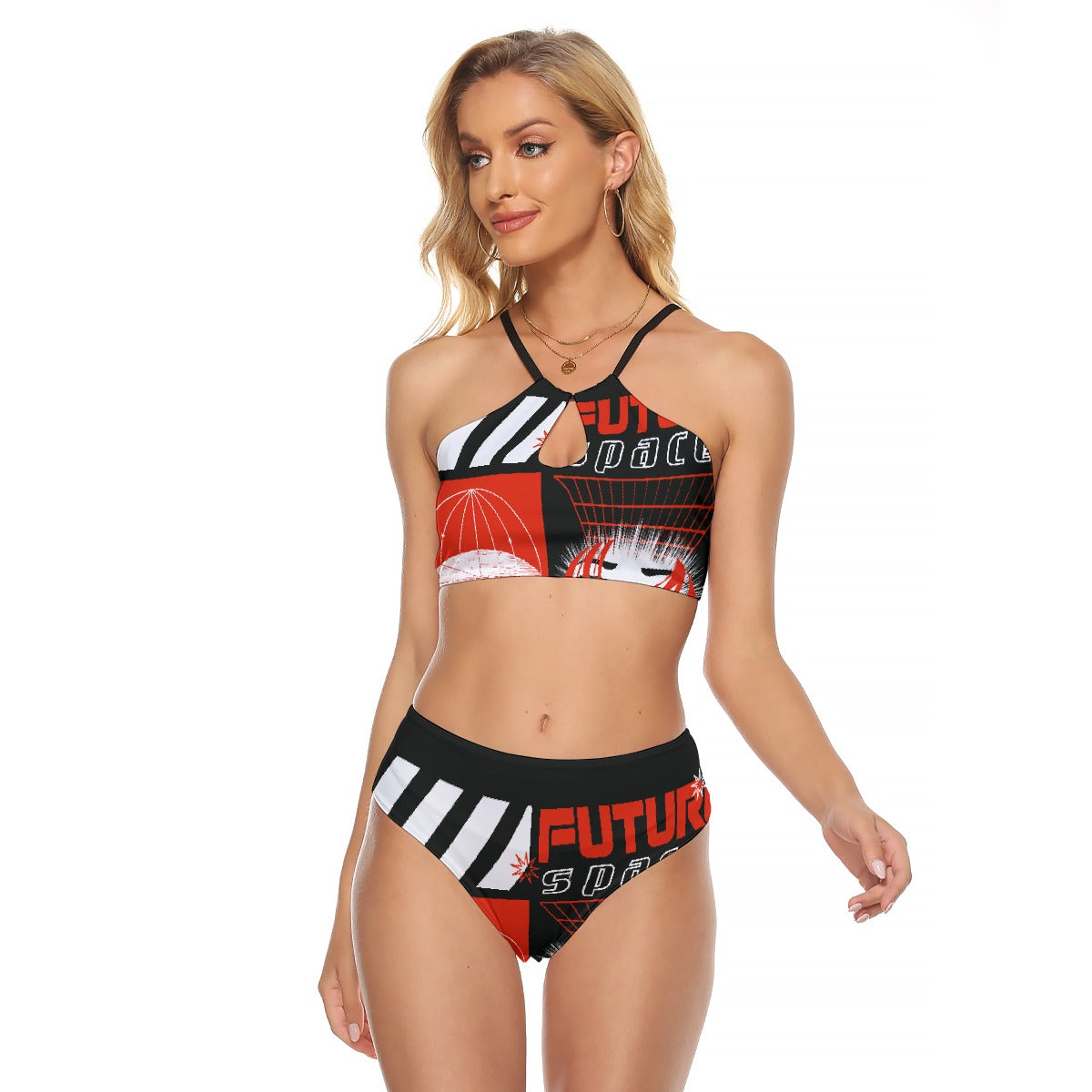 All-Over Print Women's Cami Keyhole One-piece Swimsuit