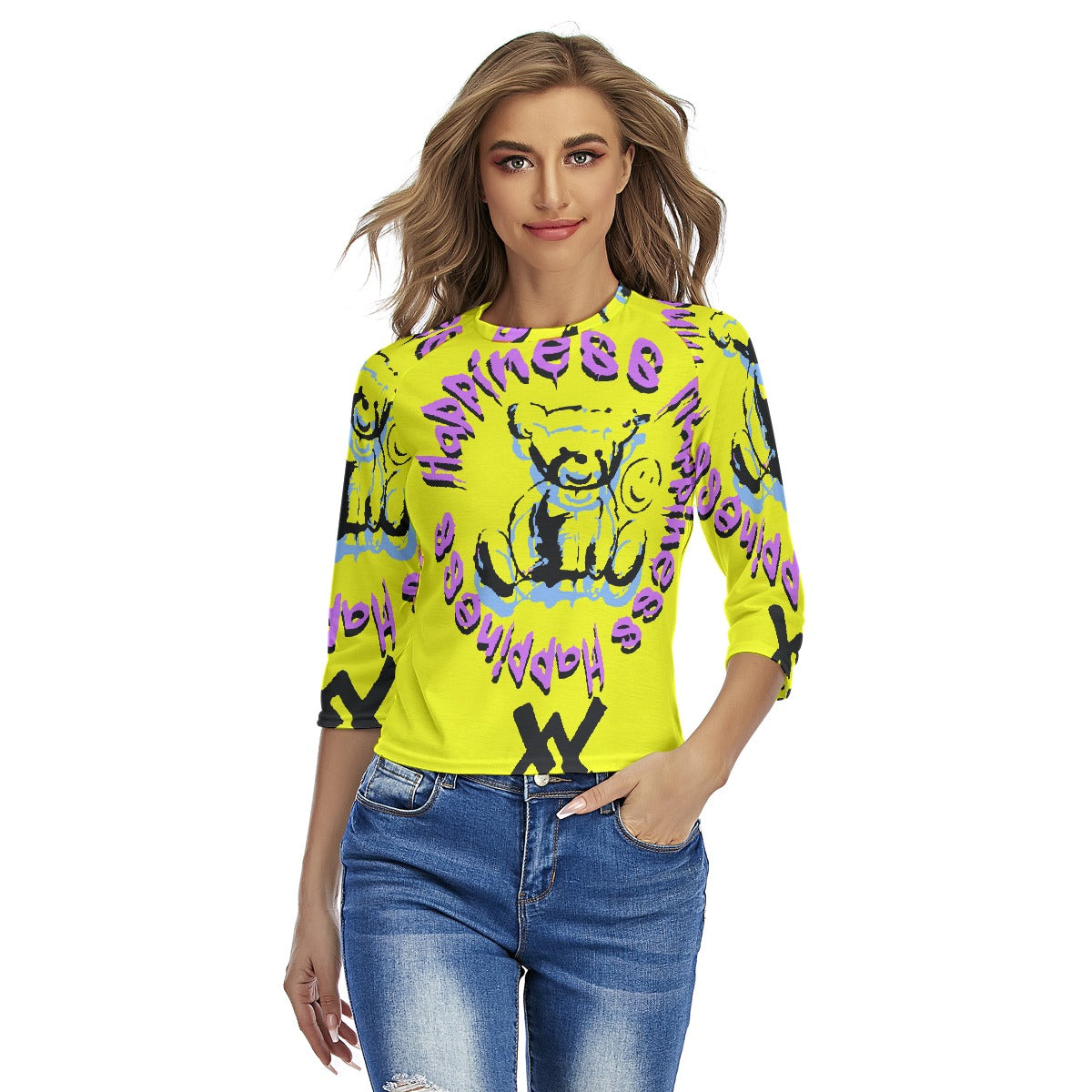 All-Over Print Women's Raglan Sleeves T-shirts