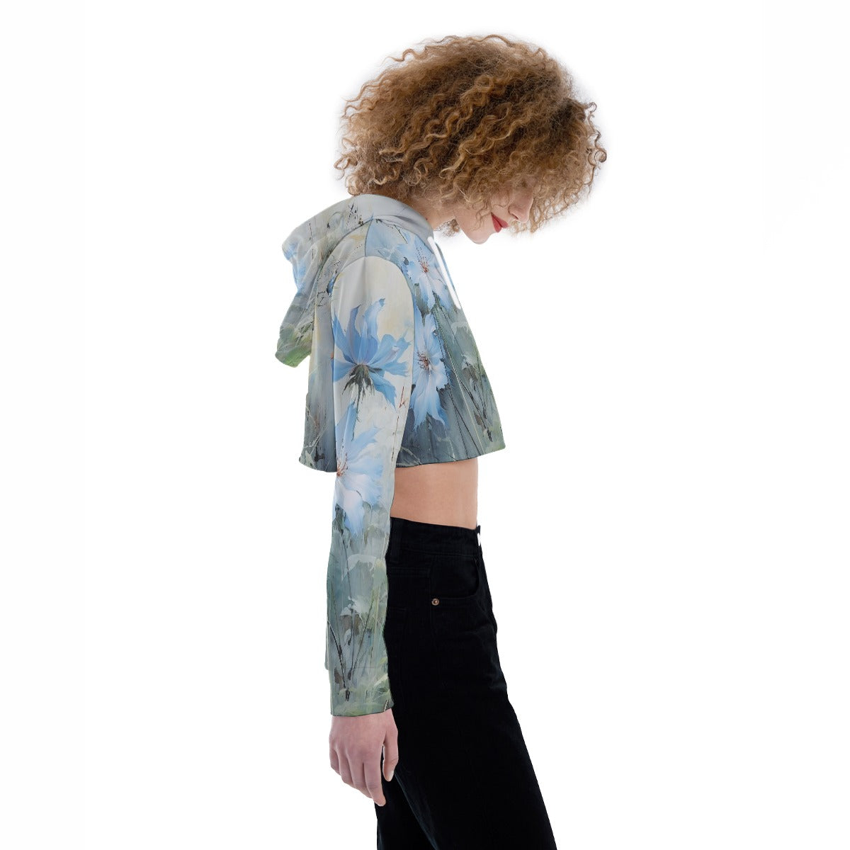 All-Over Print Women's Crop Top Hoodie