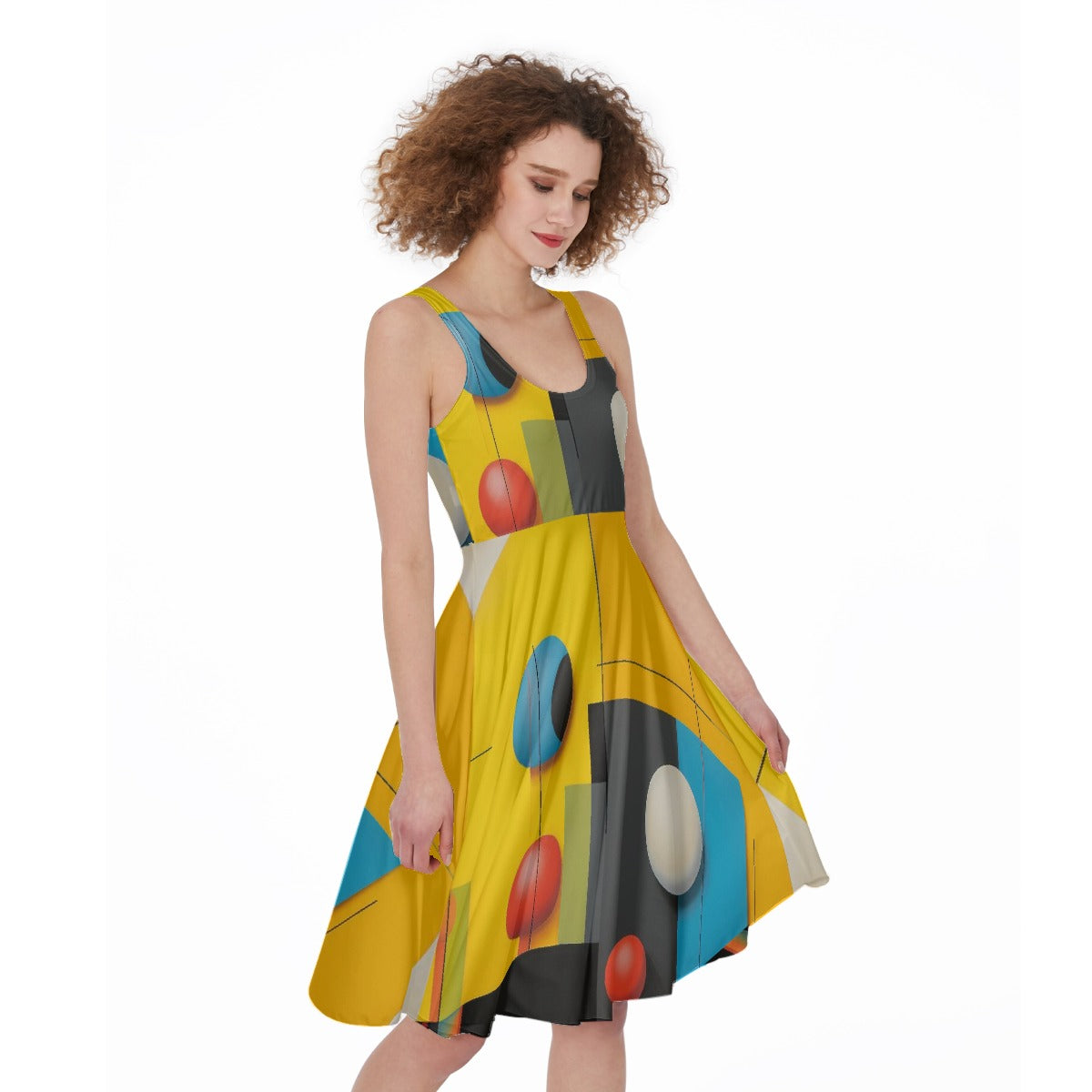 All-Over Print Women's Sleeveless Dress