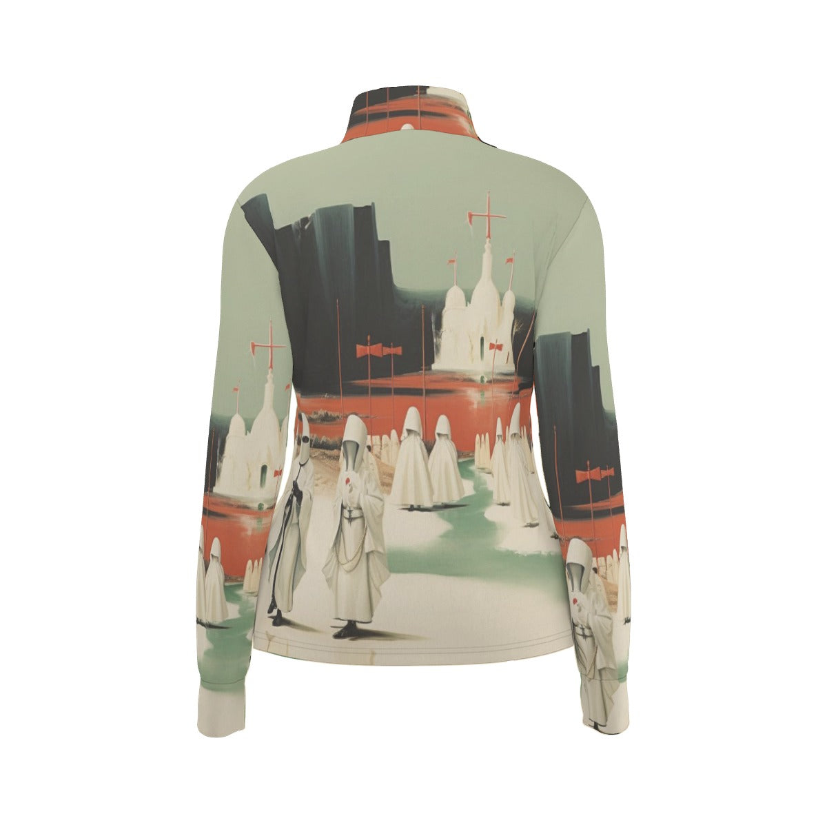 All-Over Print Women's Long Sleeve Thumbhole Jacket