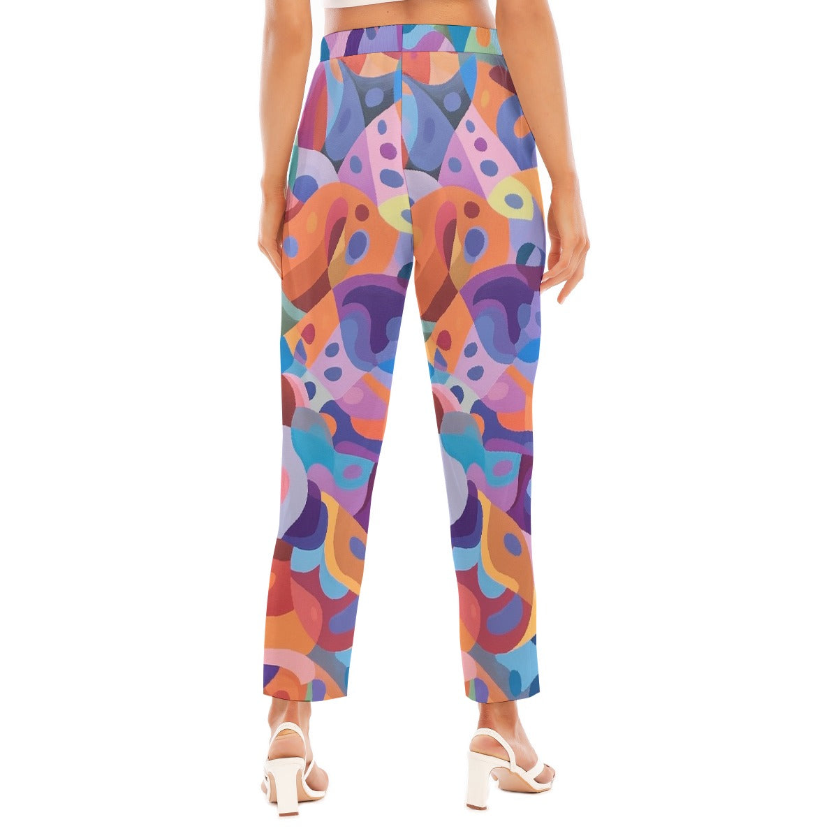 All-Over Print Women's Loose Straight-leg Pants