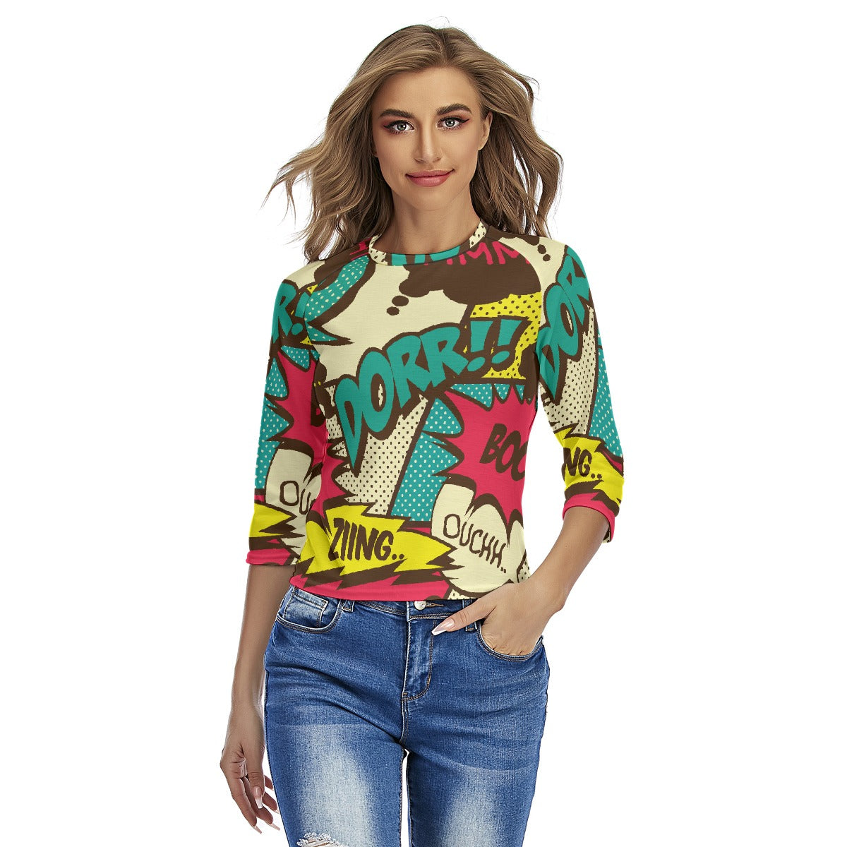 All-Over Print Women's Raglan Sleeves T-shirts