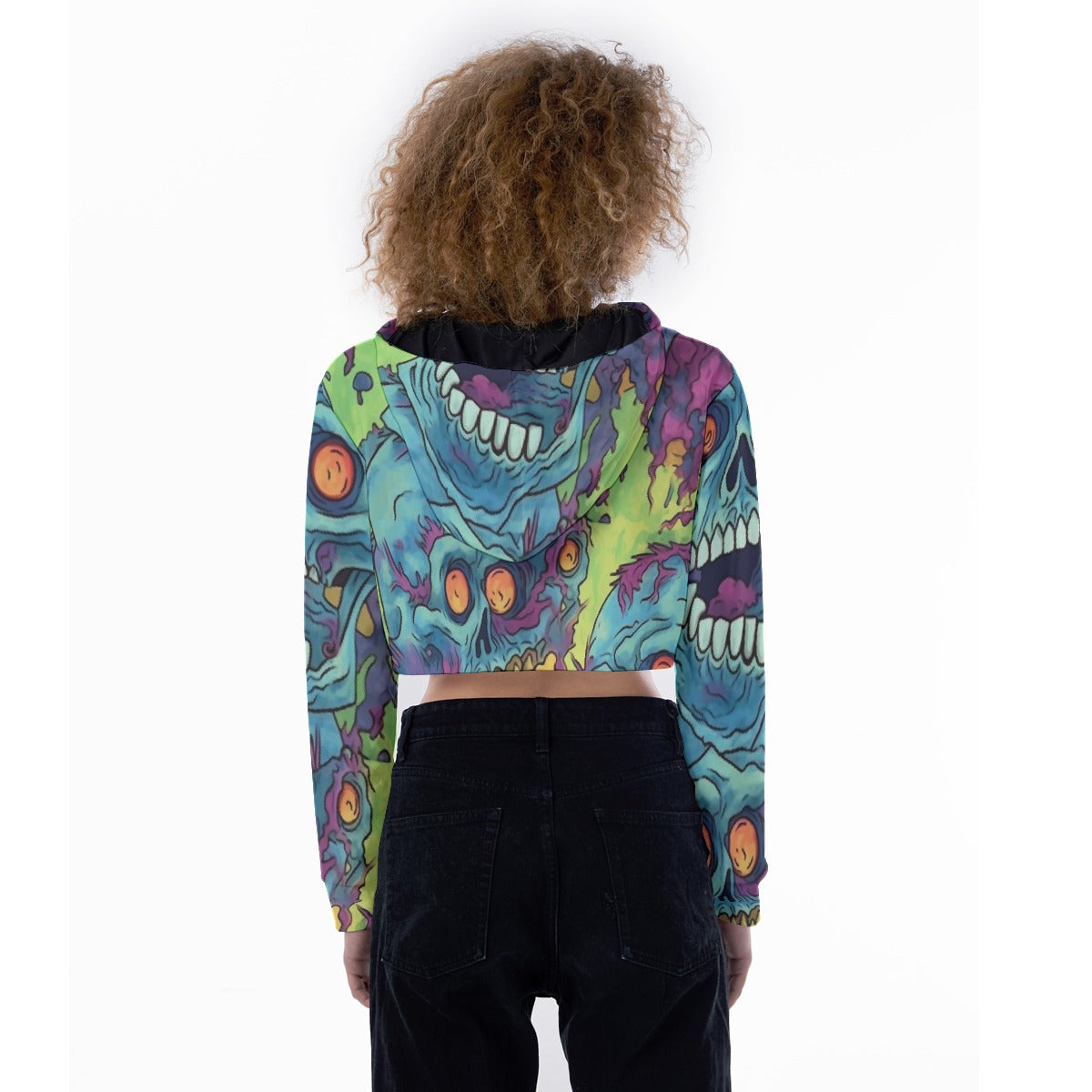 All-Over Print Women's Crop Top Hoodie