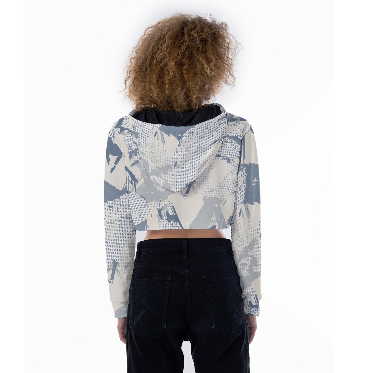 All-Over Print Women's Crop Top Hoodie